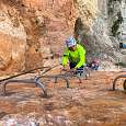 Inicio de la vía ferrata visto desde arriba 