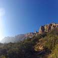Paredes del Mont-Roig donde se encuentra la Cova del Tabac 