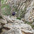 Tibetan bridge to finish the ferrata 