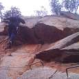 The same ledge from below 