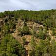 Looking across the canyon where the via ferrata ends 
