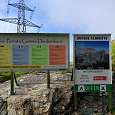 Cartel informativo Untere Schmitte -aquí nos equipamos- 
