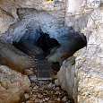 Entrada a la cueva para seguir la vía Konst 