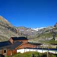 Vista al glaciar Wildstrubel desde la estación superior del Gemmipass 