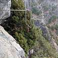 Staircase with bell just like the Cágate Lorito ferrata 