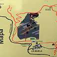 Official sketch of the via ferrata 