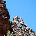Mirando a la parte final de la vía ferrata -donde hay un pequeño salto de agua- 