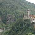 La iglesia de Lantosque y el cañón 