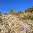 El sendero de  retorno está indicado con hitos pero es algo perdedor 