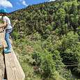 Subimos por la variante infantil con buenas vistas a las gorgas del Segre 
