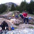 Having a break in the Roc the Quer viewpoint 