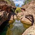 Pozas del arroyo de la Hoz de camino a la vía ferrata 