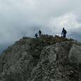 Avanzando hacia la cima del Calderer 