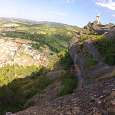Mirando a Graus desde el último tramo de la vía 