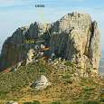 Peña de Herrera II desde la cima principal 