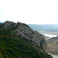 Vista atrás a la ermita de la Pertusa camino del Congost de Montrebei 