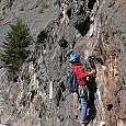 The Racons ferrata used to start right next to the road (year 2000) 