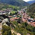 Vista atrás a la vía ferrata 