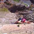 The hardest part which makes this ferrata so popular 
