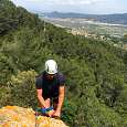 Desde la cima tenemos buenas vistas al Parc Agrari del Baix Llobregat 