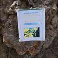 Cartel informativo de la vía ferrata 