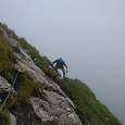 Primeras viras de la vía ferrata 