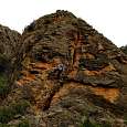 Pared de entrada de la vía ferrata 