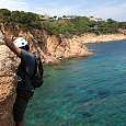 Flanking to find the bay Cala Alga 