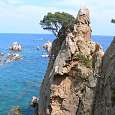 View of the cliff over Cala Alga -end of the ferrata- 