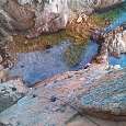Looking down to the old Tibetan bridge 