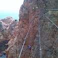Looking back from the Tibetan bridge 
