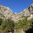 Vista de Montserrat desde la ermita de la Salut 