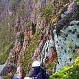 Starting point of the first zipline -perhaps the most spectacular one- 