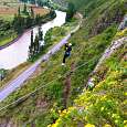 End point of La Flecha zip-line -the fastest one- 