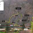 Diagram of the via ferrata
 