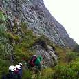 Short approach path to the wall 