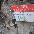 La vía ferrata tiene muchos carteles informativos 