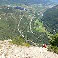 Vista desde la cima hacia las gorgas de la Durance 