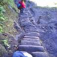 There is hardly enough space for your foot on some steps 