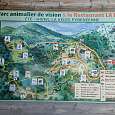 Croquis oficial de los dos circuitos del parque 