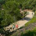 Salimos de la carretera de les Aigües -desvío poco visible- 