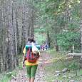 En el bosque previo a la subida al Ferrús 