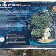 Cartel informativo de la Cara del Hombre 