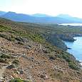 Cala y vistas en dirección a la playa de Barcaggio 