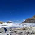 Looking back from the end of the Tsanfleuron Glacier route 