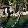 Cruzamos el puente para regresar al aparcamiento de Roads End 