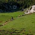 El tercer lago de Covadonga -el Bricial- solo se forma en época de deshielo o de lluvias abundantes 