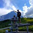 Stop number 6. Eiger wooden tower viewpoint 