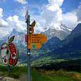 We still have half a route down to finish -you can do it either cutting it short straight on or following the theme path Apple Fritter 