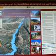 Plafón informativo al inicio de la ruta 